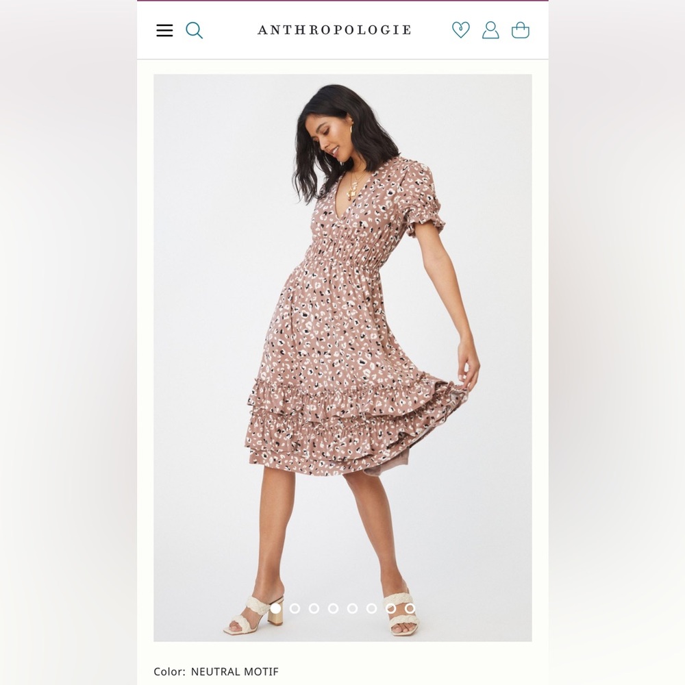 Anthropologie Hutch Ria Ruffled Dress